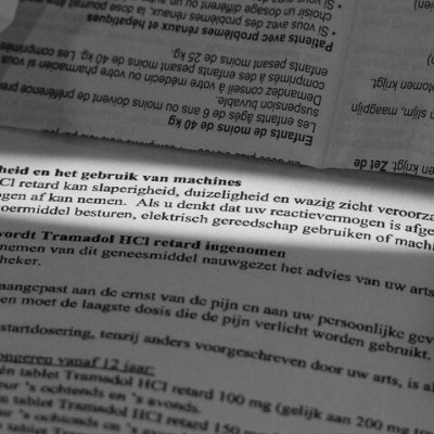 bijsluiter medicatie met invloed op rijvaardigheid