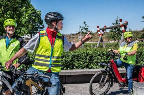fietser met speedpedelec