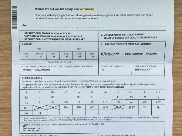 verzekeringspapier speedpedelec