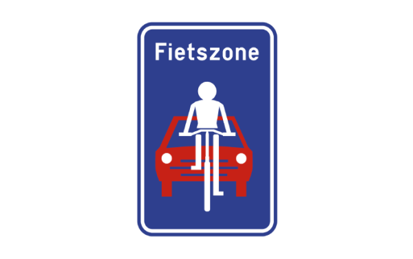 verkeersbord begin fietszone