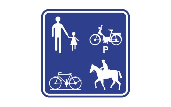 verkeersbord voorbehouden weg