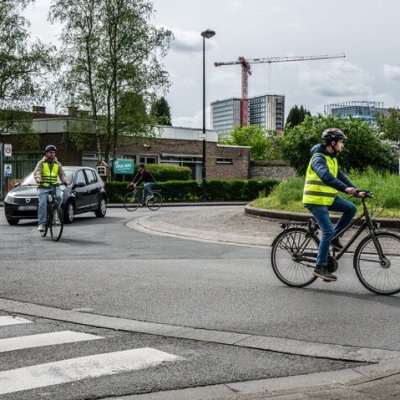 rotonde zonder fietspad